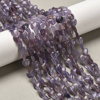 Натуральный лепидолит / пурпурный слюдяный камень бисер пряди G-P575-C01-6mm-1