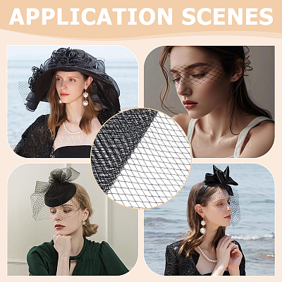 Сетчатая ткань из полиэстера AJEW-WH0816-121A-1