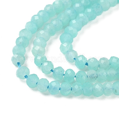 Природных амазонит бисер нитей G-E194-02B-1
