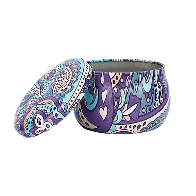 Печатная коробка для хранения жести CON-WH0082-008-1