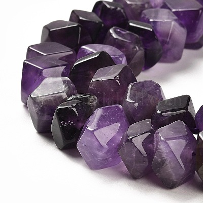 Natürlichen Amethyst Perlen Stränge&nbsp;G-N327-05-18-1