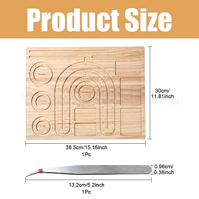 1шт бамбуковая доска для дизайна бусин TOOL-YW0001-41-1