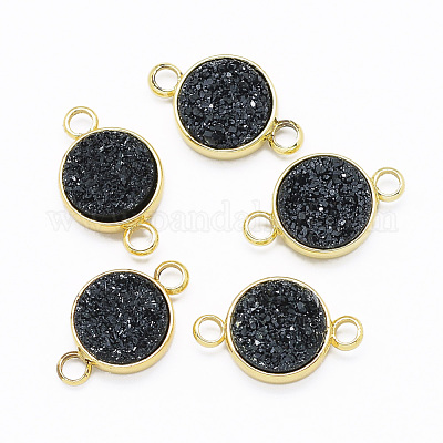 Коннекторы из смолы druzy&nbsp;KK-F726-03C-G-1