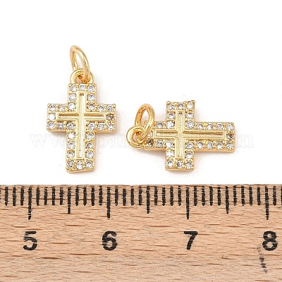 Латунные микро проложить кубического циркония подвески KK-G544-20G-1