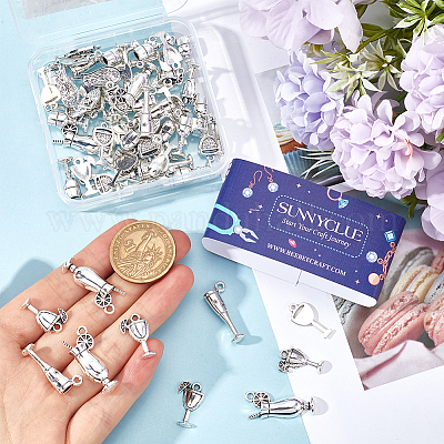 72шт 6 стиля подвески из сплава в тибетском стиле FIND-SC0009-69-1