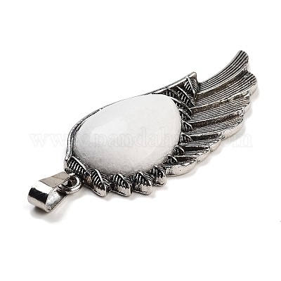 Натуральный белый нефрит большие подвески G-G112-02AS-03-1