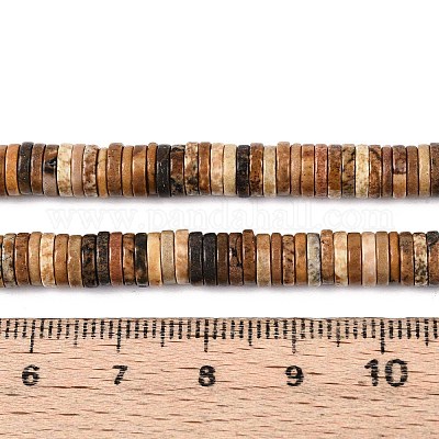 Естественного изображения яшмы бисер нитей G-T142-6mm-09-1