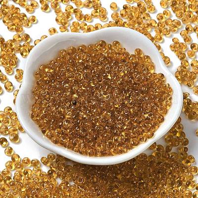 Стеклянные бусины прозрачных цветов SEED-P006-02A-15-1