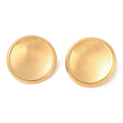 Серьги-гвоздики из нержавеющей стали 304 EJEW-Z063-01G-02-1