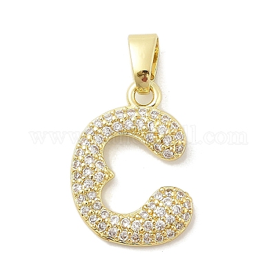Латунные микро проложить кубического циркония подвески ZIRC-C012-01G-03-1