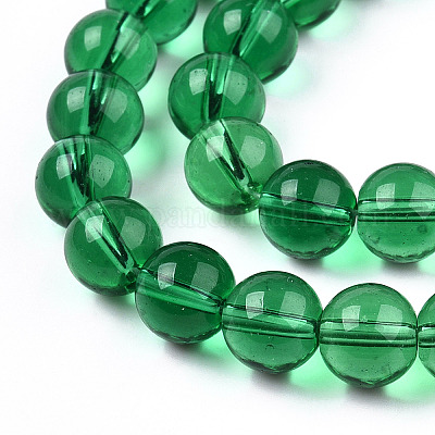 Прозрачные стеклянные бусины GLAA-T032-T8mm-21-1