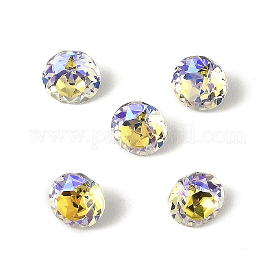 Стеклянные стразы кабошоны GLAA-A018-6mm-0001PS-1