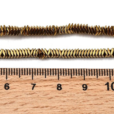 Ромб немагнитная синтетический гематит бисер пряди G-D724-06-1