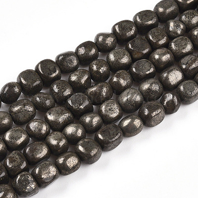 Природного пирита бисер нитей G-N346-04A-01-1
