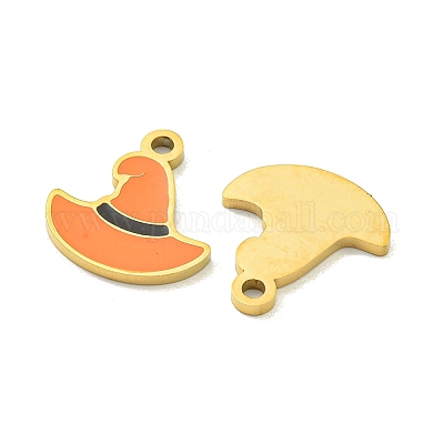 Подвески из нержавеющей стали 304 с ионным покрытием (IP) на тему Хэллоуина STAS-M011-01G-1