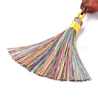 Натуральные драгоценные камни большие подвесные украшения HJEW-F012-01-1