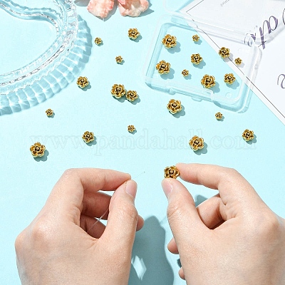 24 шт. 3 стиля бусин из нержавеющей стали 304 STAS-CJ0002-83-1