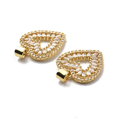 Латунные подвески с фианитами KK-G446-09G-1