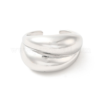 Латунные открытые кольца манжеты RJEW-P098-10P-1