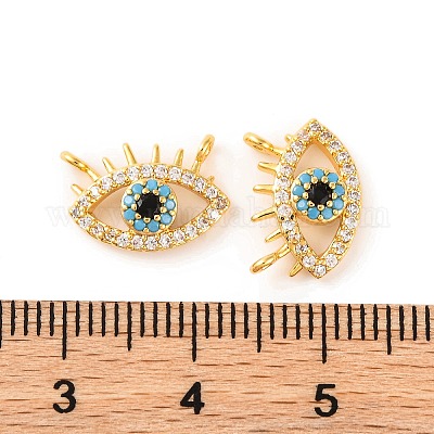 Латунные микропаве прозрачные подвески с фианитом KK-U017-05G-1