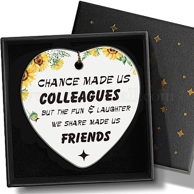 Подвесные украшения из печатного фарфора HJEW-WH0056-001-1