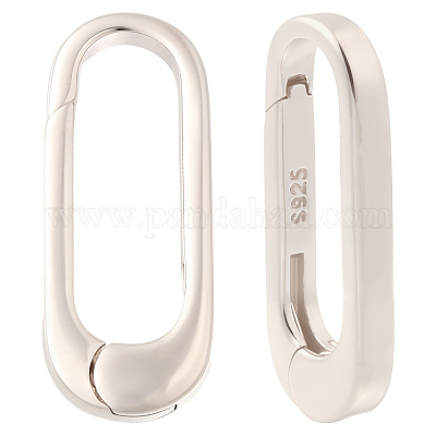 2 шт. 925 кольца-пружинки из стерлингового серебра STER-BBC0008-74-1