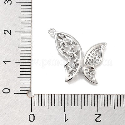 Подвески из латуни с прозрачным фианитом KK-Z061-08P-02-1