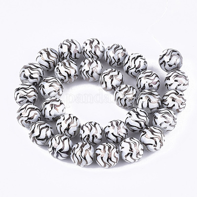 Стеклянные бусины с гальваническим покрытием &nbsp;EGLA-S177-09B-01-1