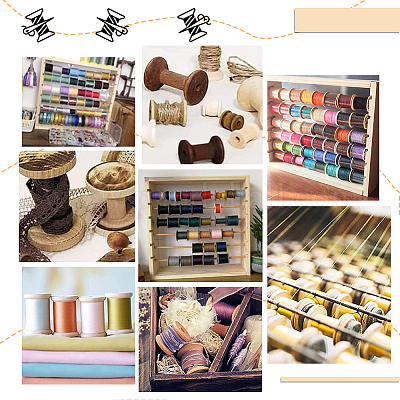 Деревянные пустые катушки&nbsp;WOOD-WH0034-03A-1