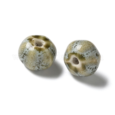 Фарфоровые бусины ручной работы&nbsp;PORC-L080-H17-1