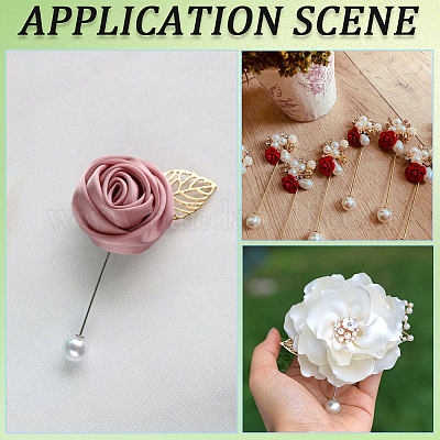 40 шт. булавки для галстука из нержавеющей стали в форме листа для женщин JEWB-SC0001-75E-1