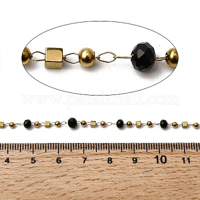 Цепи-рондели ручной работы из нержавеющей стали 304 из стекла CHS-L032-08G-02-1