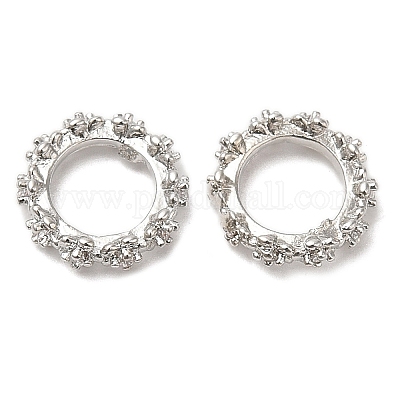 Стойки обшивки латунь микро проложить кубического циркония бусы KK-A186-01A-P-1