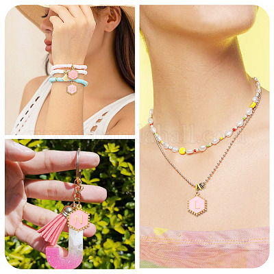 52шт 2 цвета сплава эмалевые подвески ENAM-TA0002-97A-1