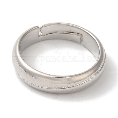 Латунные регулируемые кольца на палец для женщин с покрытием стойки RJEW-L123-005P-1