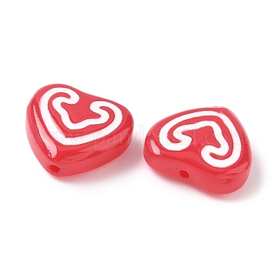 Бусины из стеклянной эмали LAMP-D303-07B-1