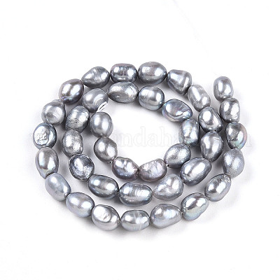 Нити из натурального культивированного пресноводного жемчуга PEAR-N014-07M-01-1