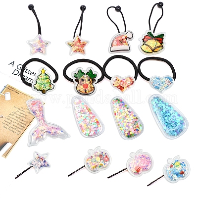 ПВХ пластик с кабошонами из смолы KY-CJ0001-55-1