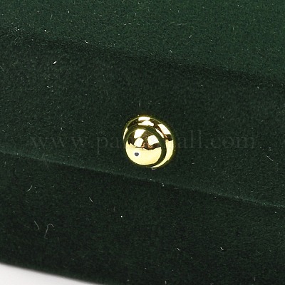 Прямоугольник бархат пара колец коробка CON-P013-A01-B-1