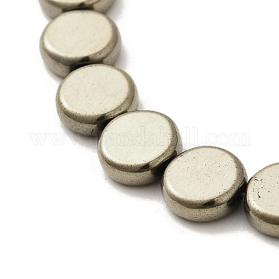 Гальванические нити из синтетических немагнитных гематитовых бусин G-L613-L01-01C-1