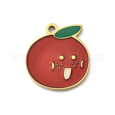 Подвески из нержавеющей стали 304 с эмалью STAS-I335-02G-01-1