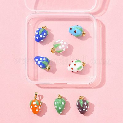 8шт подвески ручной работы лэмпворк LAMP-FS0001-52A-1