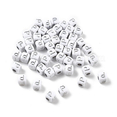 Непрозрачные акриловые бусины OACR-D282-06P-1