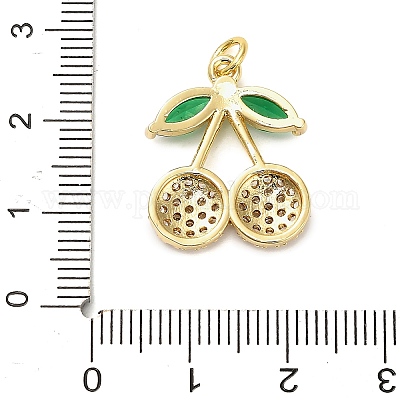 Латунные микро проложить кубического циркония подвески KK-L229-02G-01-1