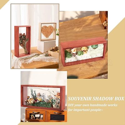 Прямоугольные деревянные теневые рамки AJEW-WH0317-11-1