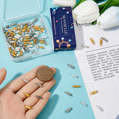 90 шт. 3-х цветные винтовые застежки из сплава FIND-SC0012-06-1