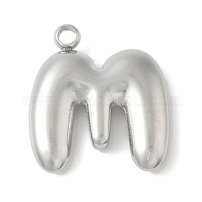 Подвески с инициалами из нержавеющей стали 304 STAS-S186-12M-P-1