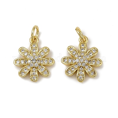 Латунные микро проложить кубического циркония подвески KK-I358-063G-K-1