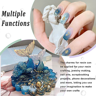 4 коробка 4 стиля латунных кабошонов MRMJ-OC0003-94-1