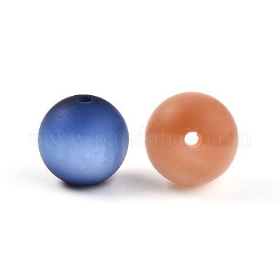 Бусины из матовой смолы RESI-N042-16mm-06-1